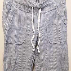 Athleta striped linen pants
